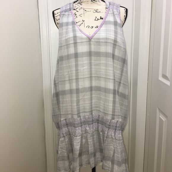 NWT Free People plaid mini dress - Picture 3 of 6